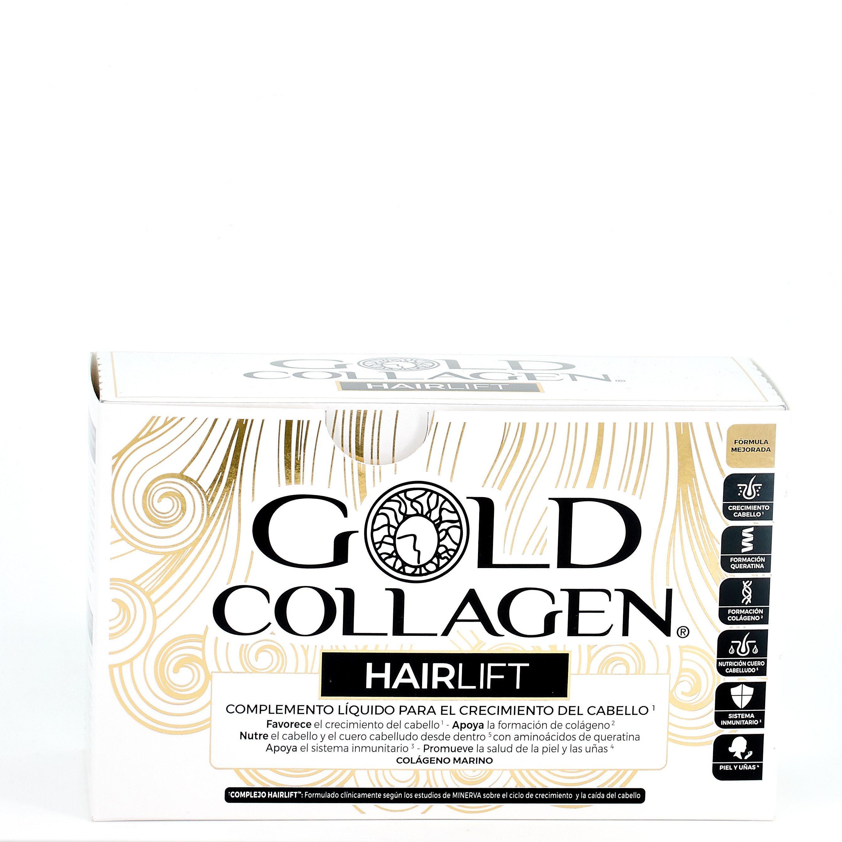 Gold Collagen Hairlift, 10 viales.