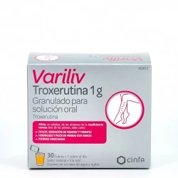 VARILIV TROXERUTINA 1 g 30 SOBRES GRANULADO PARA SOLUCION ORAL