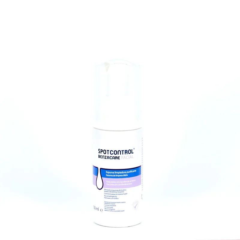 SPOTCONTROL BENZACARE SPOTCONTROL FACIAL ESPUMA LIMPIADORA PURIFICANTE 1 ENVASE 130 ML SPOTCONTROL BENZACARE SPOTCONTROL FACIAL ESPUMA LIMPIADORA PURIFICANTE 1 ENVASE 130 ML