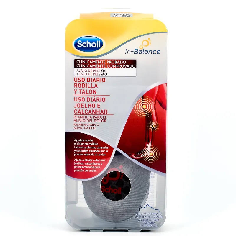 Scholl Plantillas Rodilla y Talón, 1 Par.