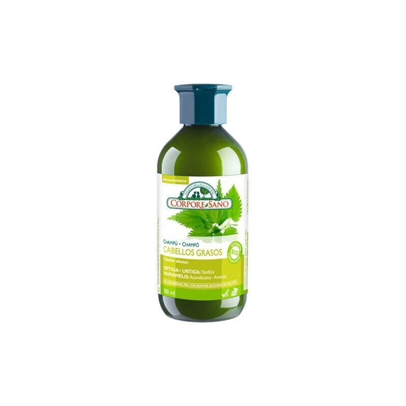 Corpore Sano Champú Cabellos grasos Ortiga y Hamamelis, 300ml