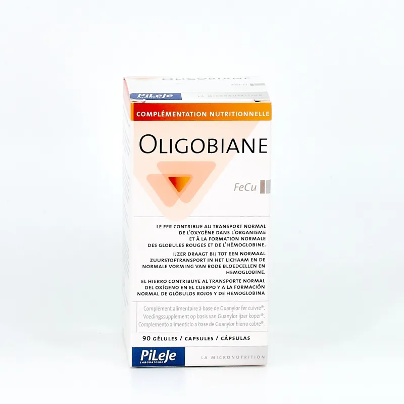 Pileje Oligobiane FeCu, 90 cápsulas. Pileje Oligobiane FeCu, 90 cápsulas.