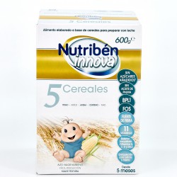 Nutribén Innova Papilla 5 Cereales, 600 gr