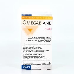 Pileje Omegabiane DHA, 80 cápsulas.