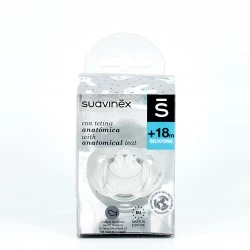 Suavinex Chupete Tetina Anatómica Silicona +18m, 1Ud.