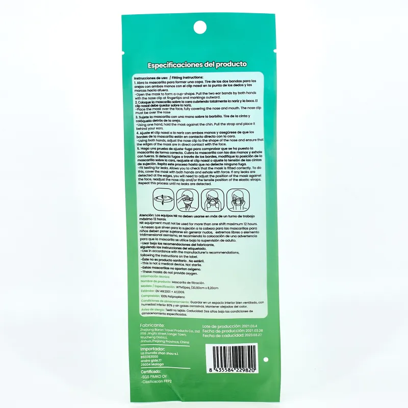 Mascarilla FFP2 Pez Camel, 1 Ud. Mascarilla FFP2 Pez Camel, 1 Ud.