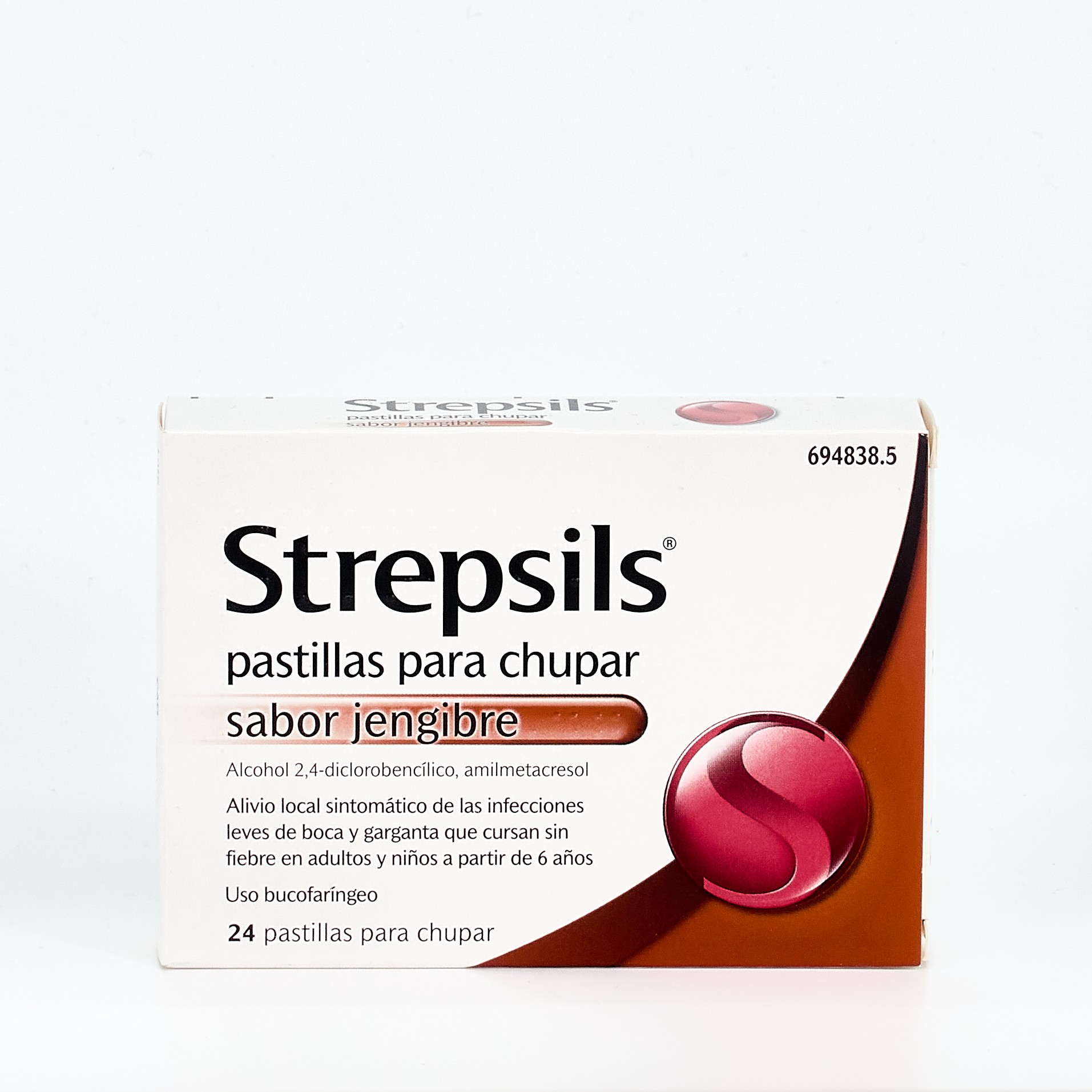 STREPSILS 24 PASTILLAS PARA CHUPAR SABOR JENGIBRE