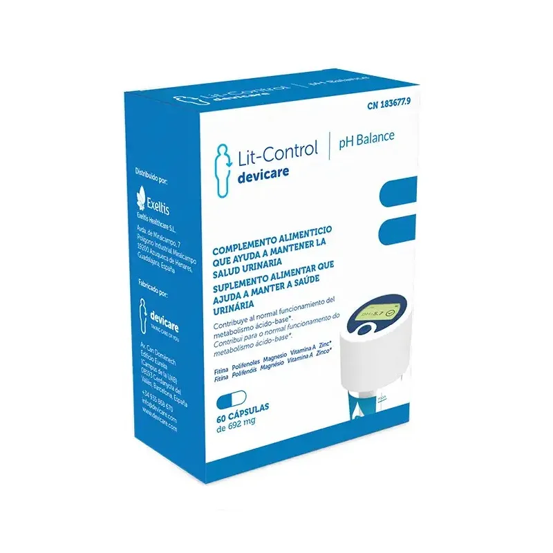 Exeltis LIt-Control pH Balance, 60 cápsulas. Exeltis LIt-Control pH Balance, 60 cápsulas.