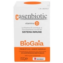 Casenbiotic Vitamina D, 30 Comprimidos Masticables