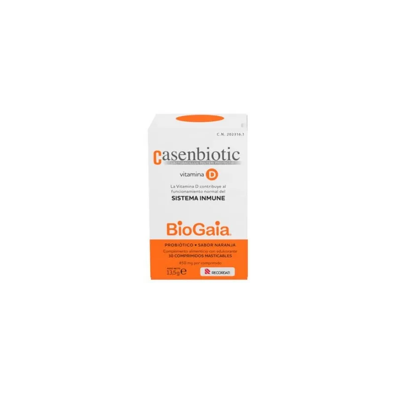 Casenbiotic Vitamina D, 30 Comprimidos Masticables