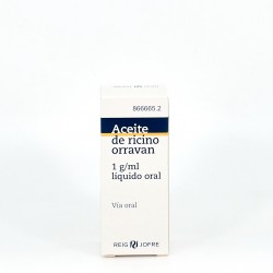 ACEITE RICINO ORRAVAN 1 g/ml LIQUIDO ORAL 1 FRASCO 25 ml