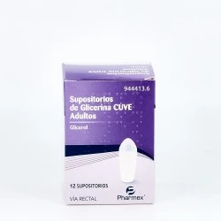 Supositirios glicerina Cuve adultos 3 g 12 supositorios