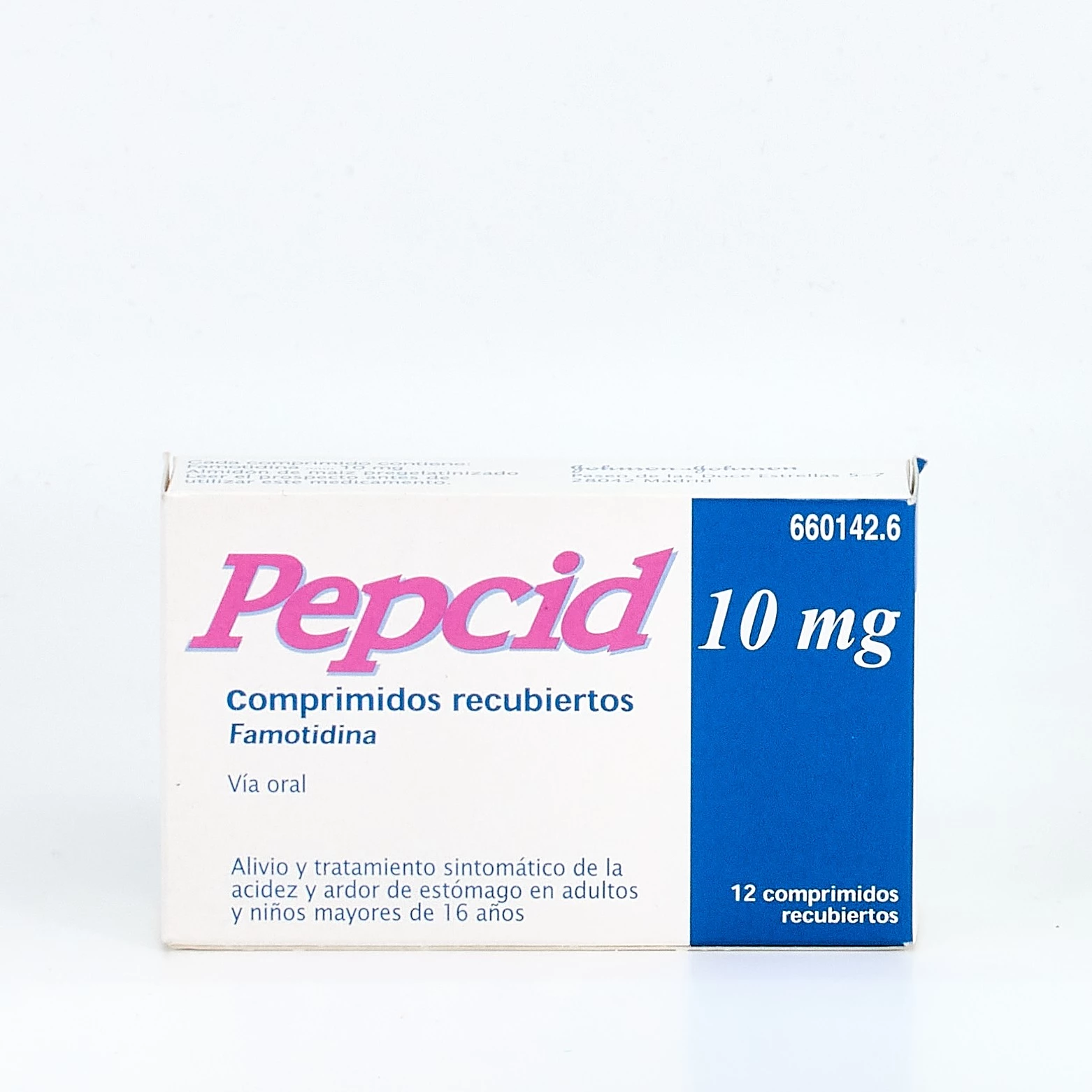 Pepcid 10 mg 12 comprimidos