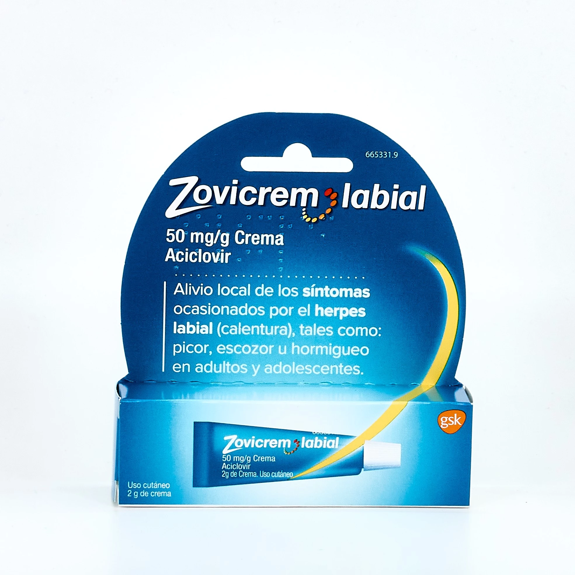 Zovirax Zovicrem Labial 5% Crema, 2g.