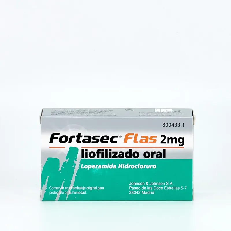 Fortasec Flas 2 mg, 12 liofilizados orales.