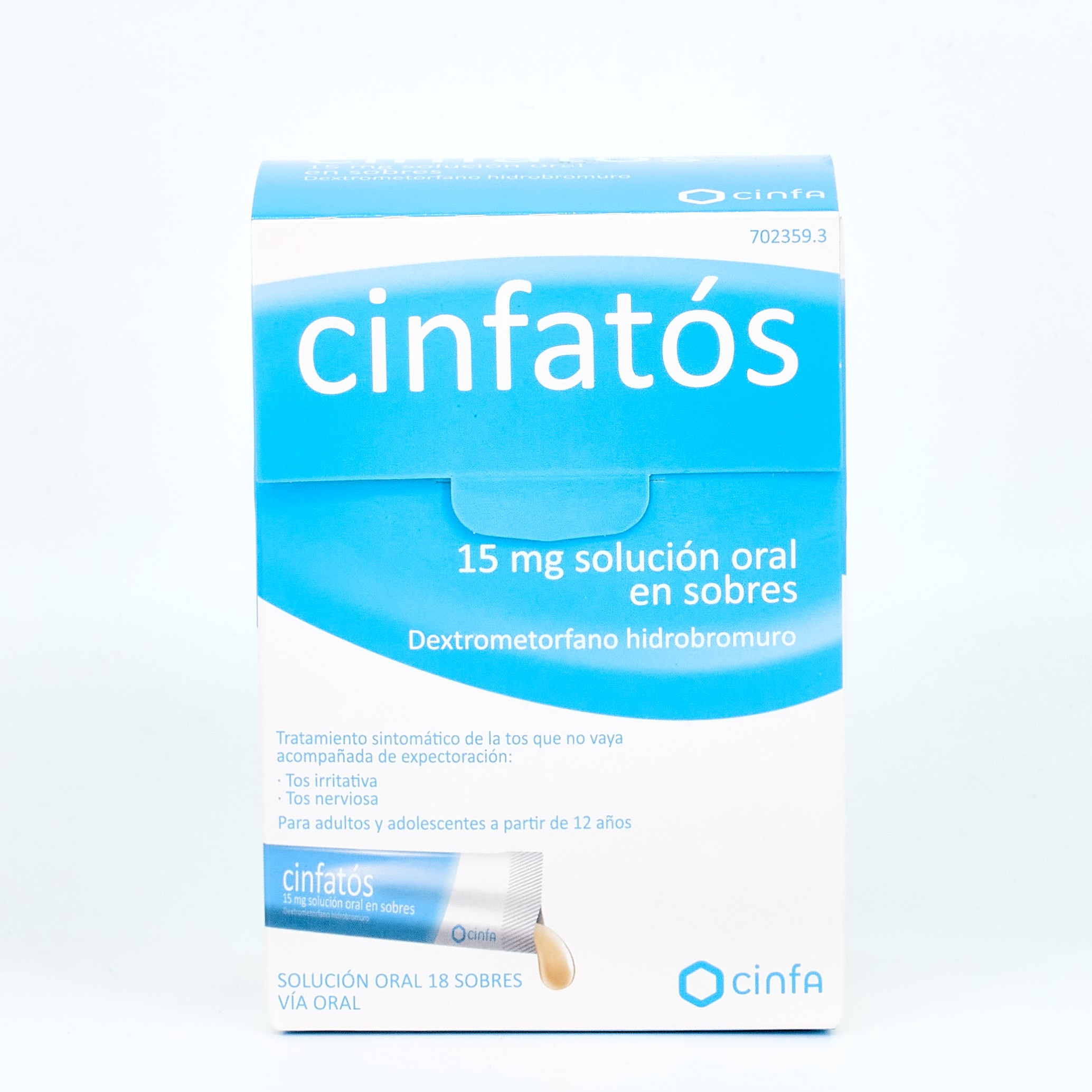 Cinfatos 15 mg, 18 Sobres.