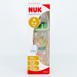 NUK Biberon Silicona 1M, 300ml.