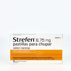 Strefen 8,75mg pastillas para chupar sabor naranja