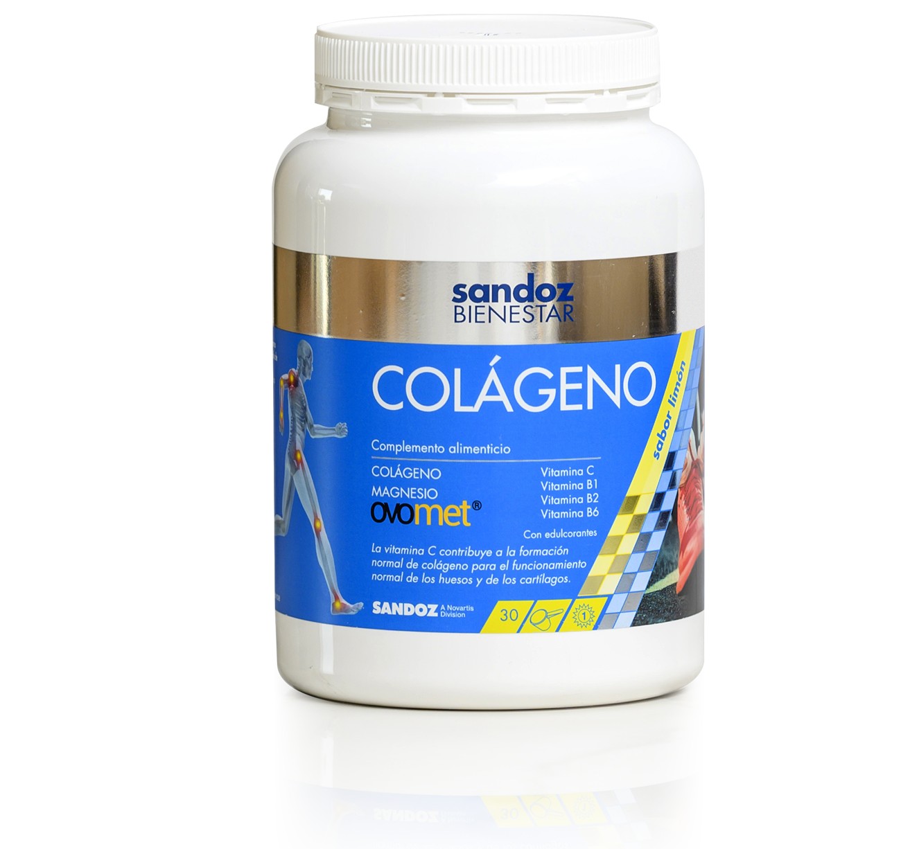 Sandoz Bienestar Colágeno Sabor Limón, 360 g