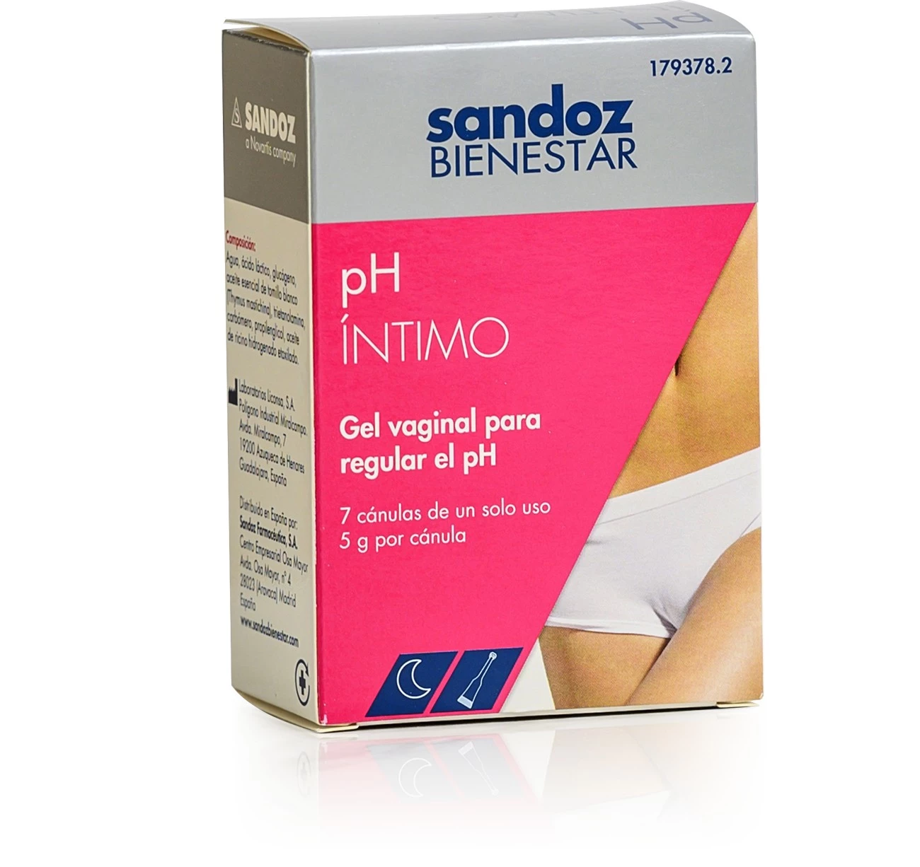 Sandoz BIENESTAR PH ÍNTIMO 5% 5MG 7GLV ES