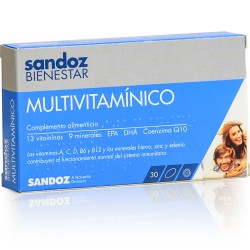 Sandoz Bienestar Multivitamínico Adulto, 30 cápsulas