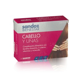 Sandoz Bienestar cabello y Uñas, 30 Cápsulas