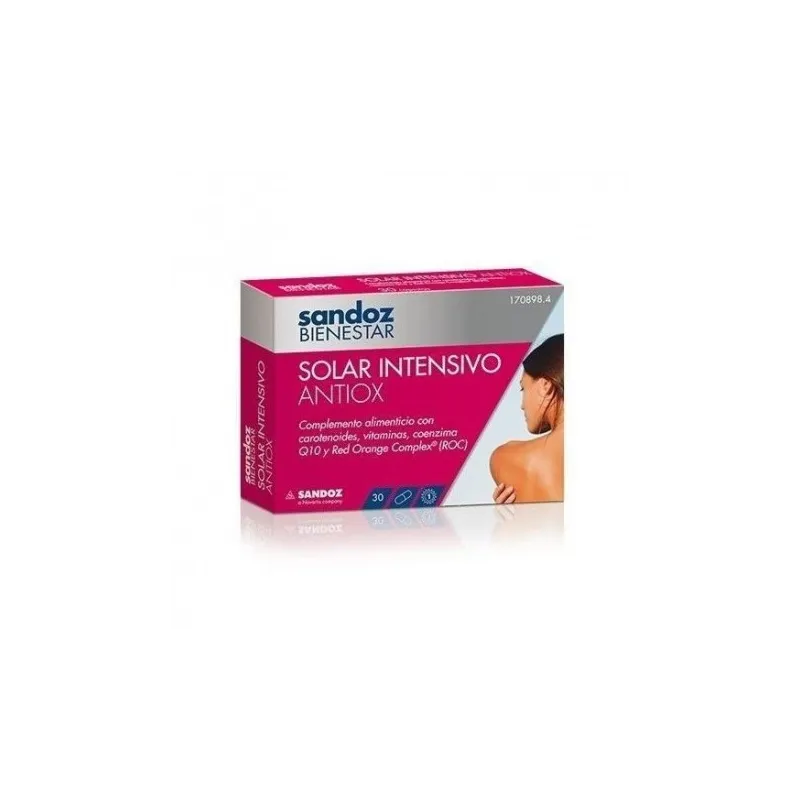Sandoz Bienestar Solar Intensivo Antiox, 30 cápsulas
