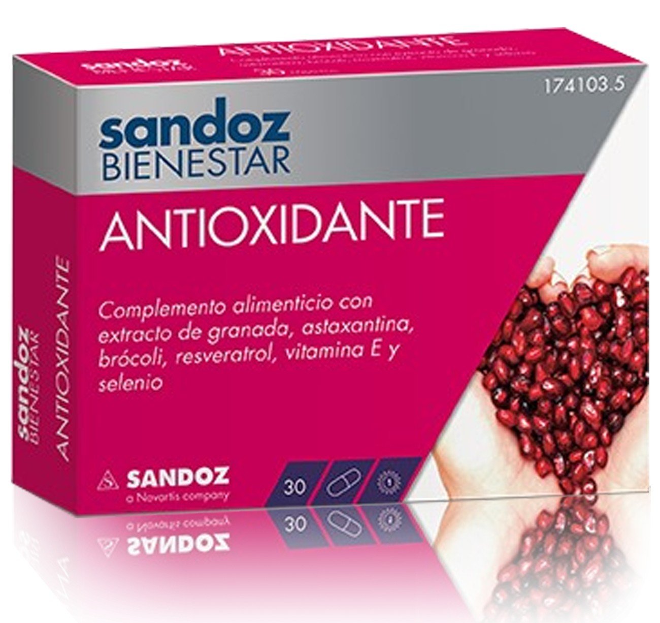 Sandoz Bienestar Antioxidante, 30 Cápsulas