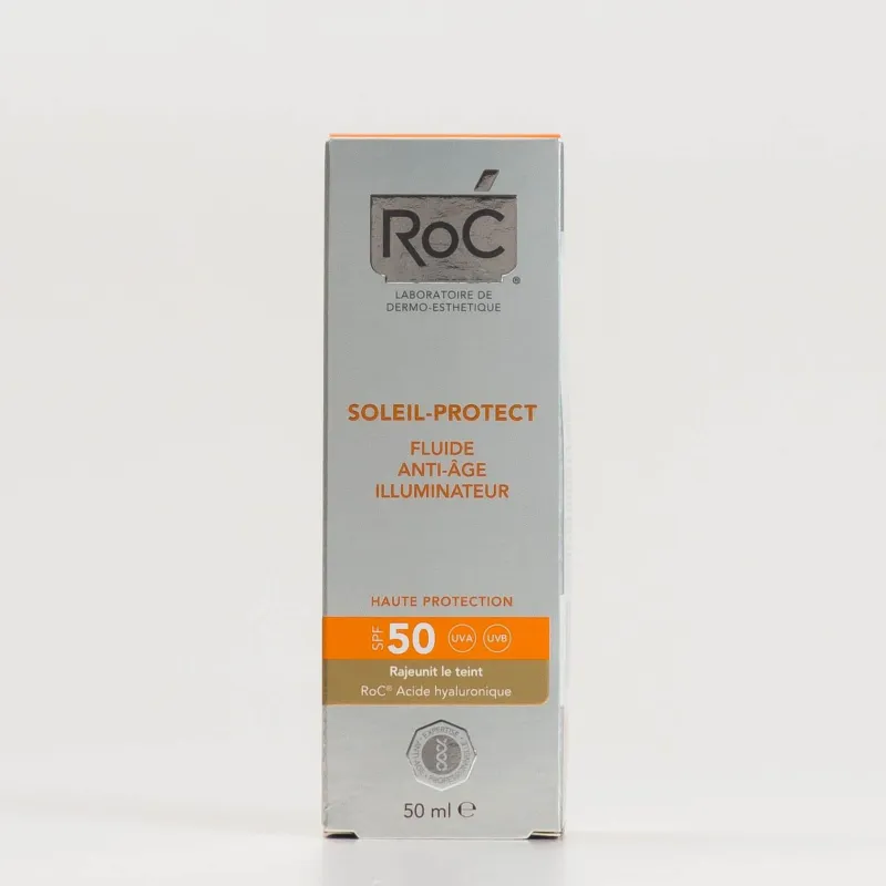 Roc Soleil-Protect Fluido Iluminador Antiedad SPF50+, 50ml Roc Soleil-Protect Fluido Iluminador Antiedad SPF50+, 50ml