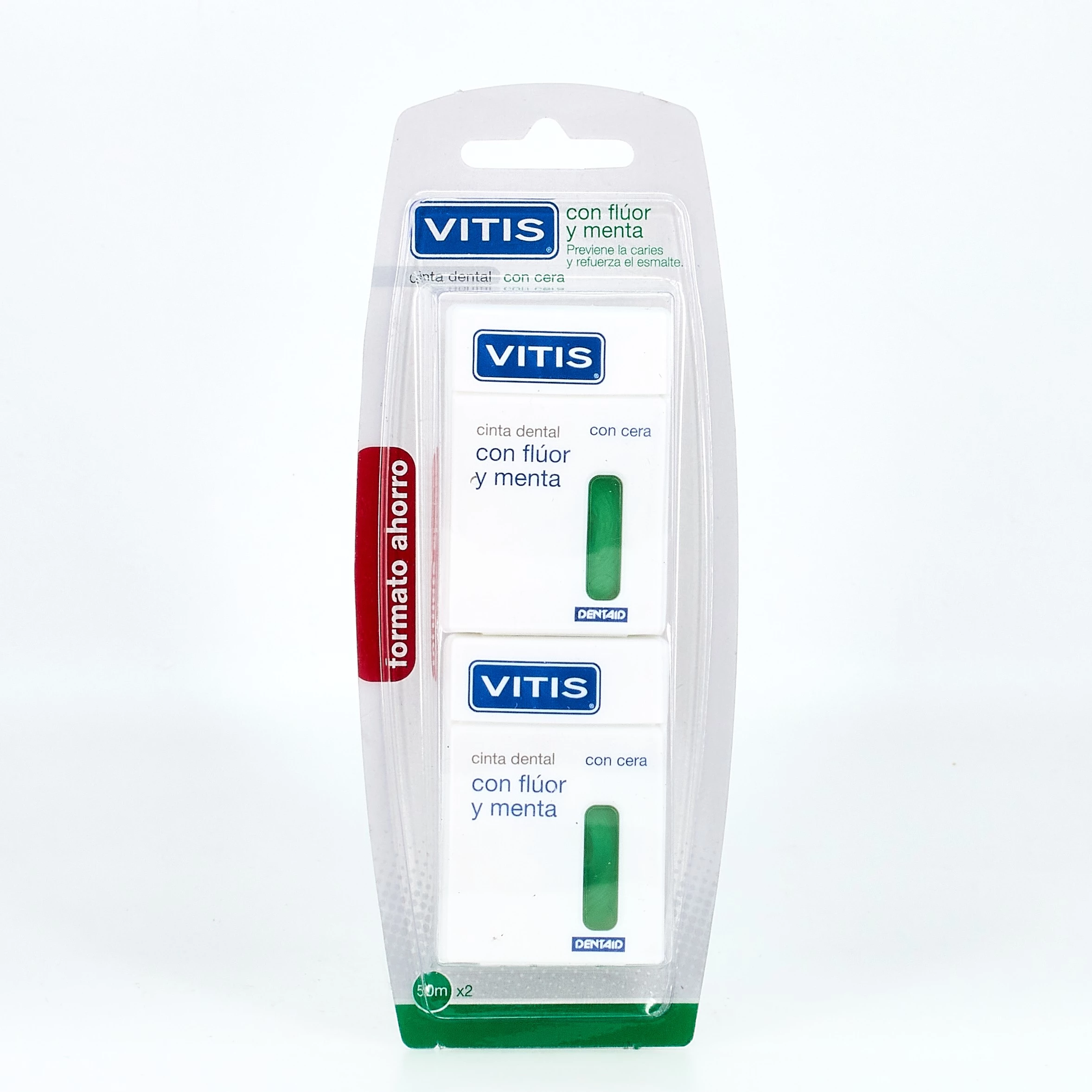 Vitis Cinta Dental con Flúor y Menta Duplo