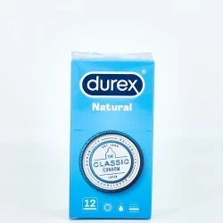 PRESERVATIVOS DUREX NATURAL PLUS 12 U