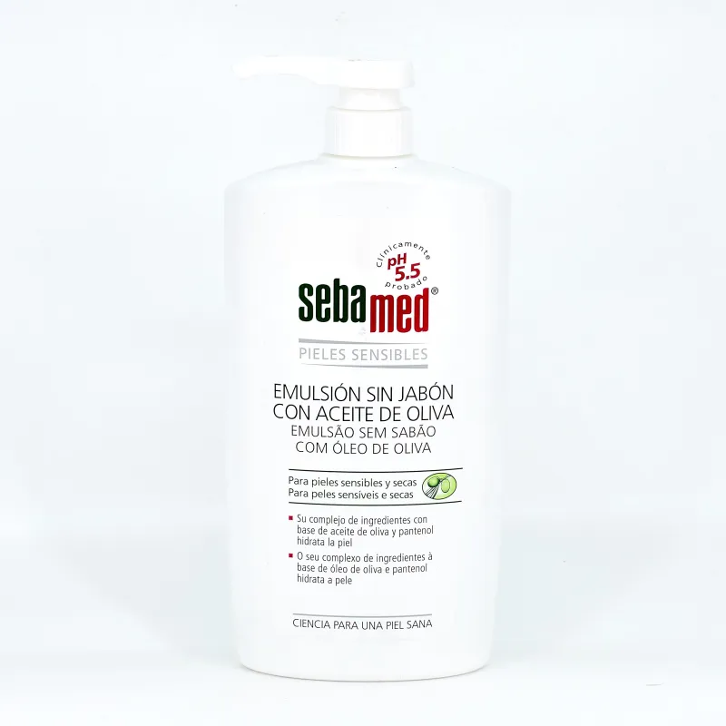 SEBAMED EMULSION SIN JABON CON ACEITE DE OLIVA 750 ML SEBAMED EMULSION SIN JABON CON ACEITE DE OLIVA 750 ML