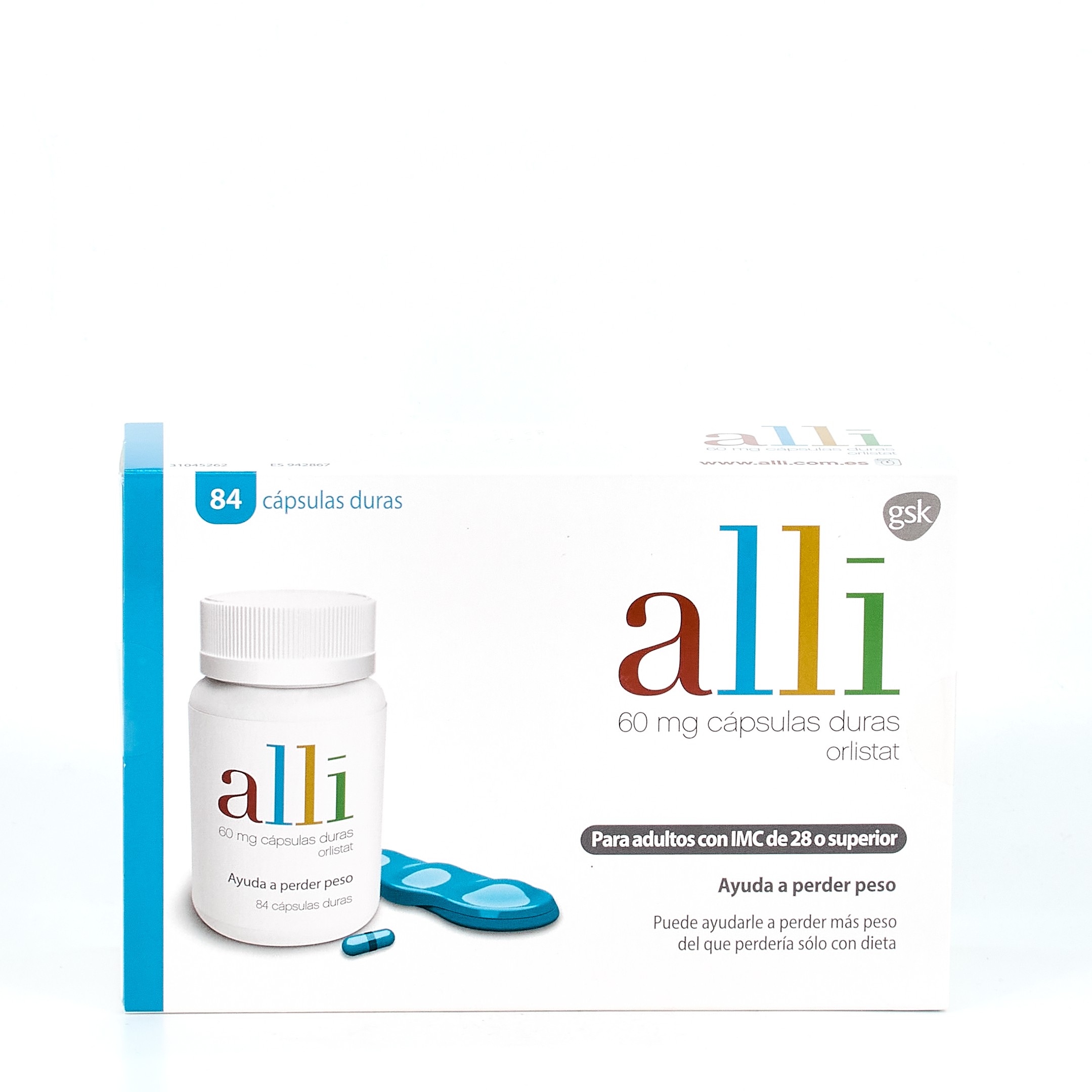 Alli 60mg 84 cápsulas duras