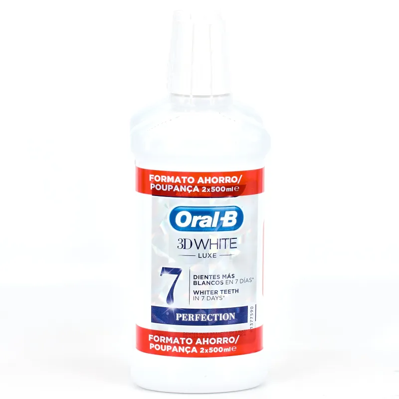 Oral-B 3D White Colutorio Ahorro, 2x500ml. Oral-B 3D White Colutorio Ahorro, 2x500ml.