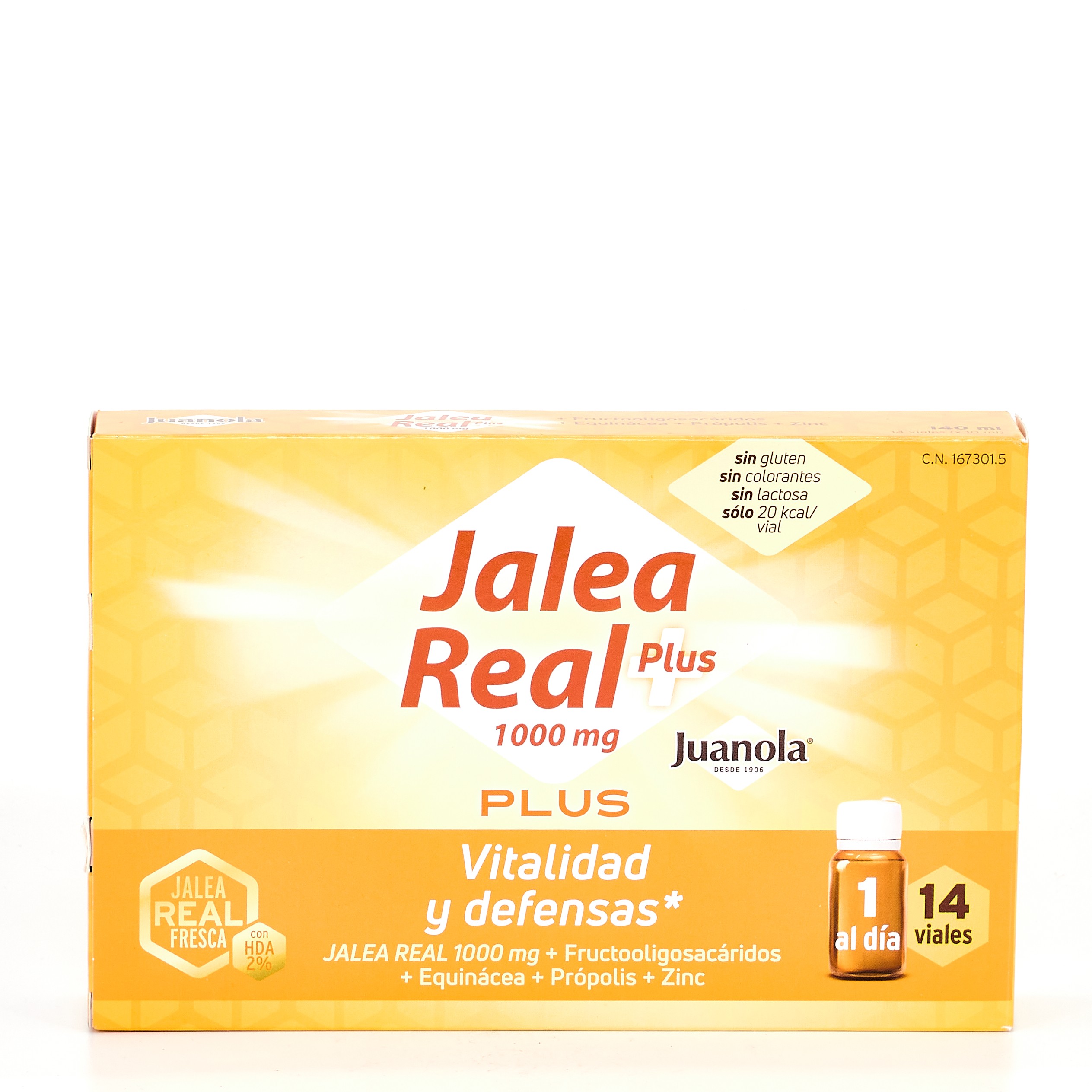 Juanola Jalea Real Plus, 14 viales.