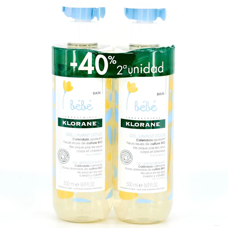 KLORANE BEBE PHYSICALENDUL ESPUMA SUAVE500ML2 U
