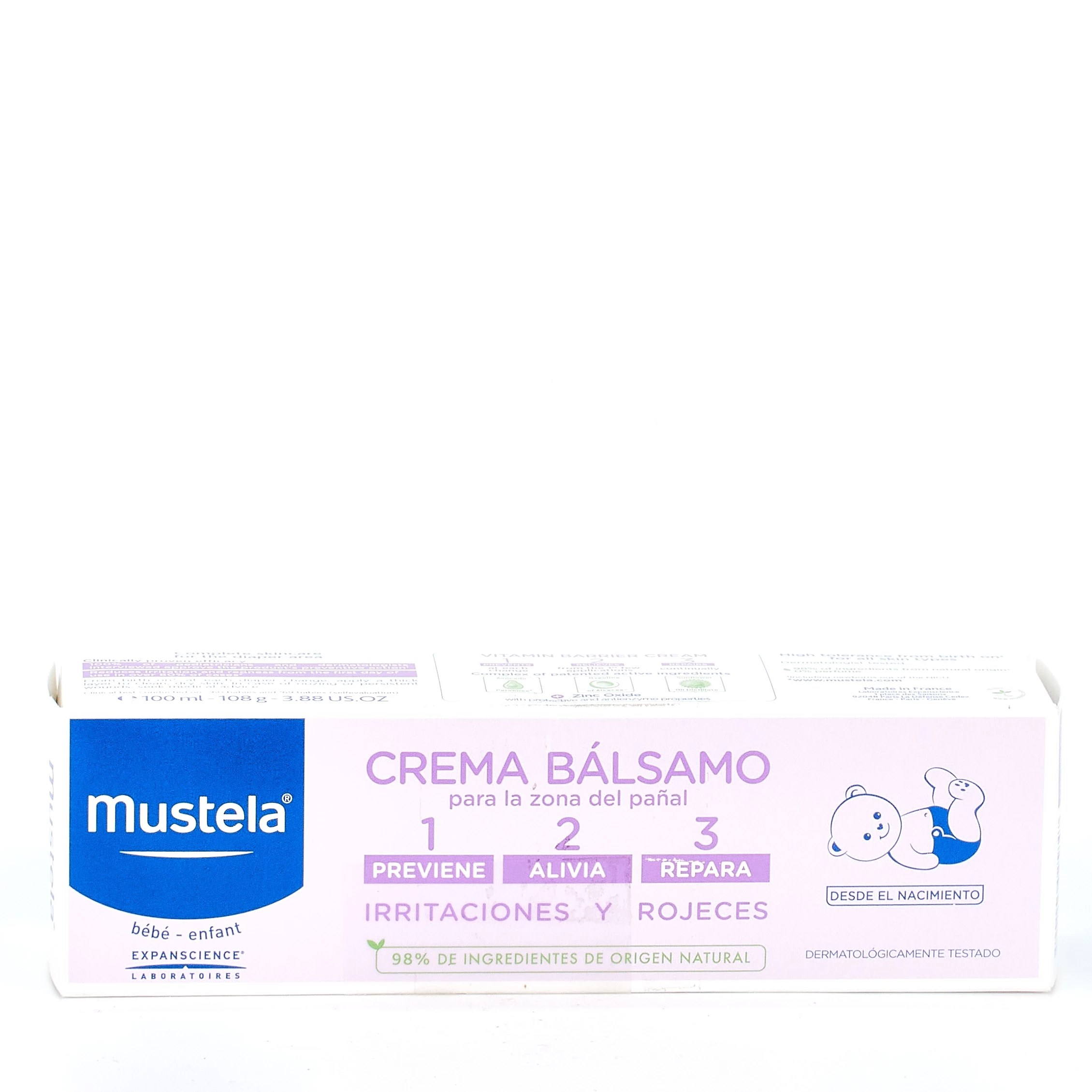 Mustela Crema Bálsamo de Cambio de Pañal 1 2 3 100 ml