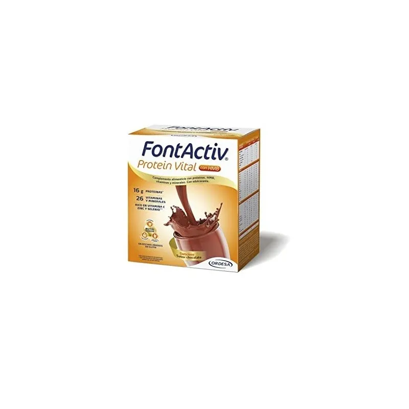 FontActiv Protein Vital Chocolate,14 Sobres