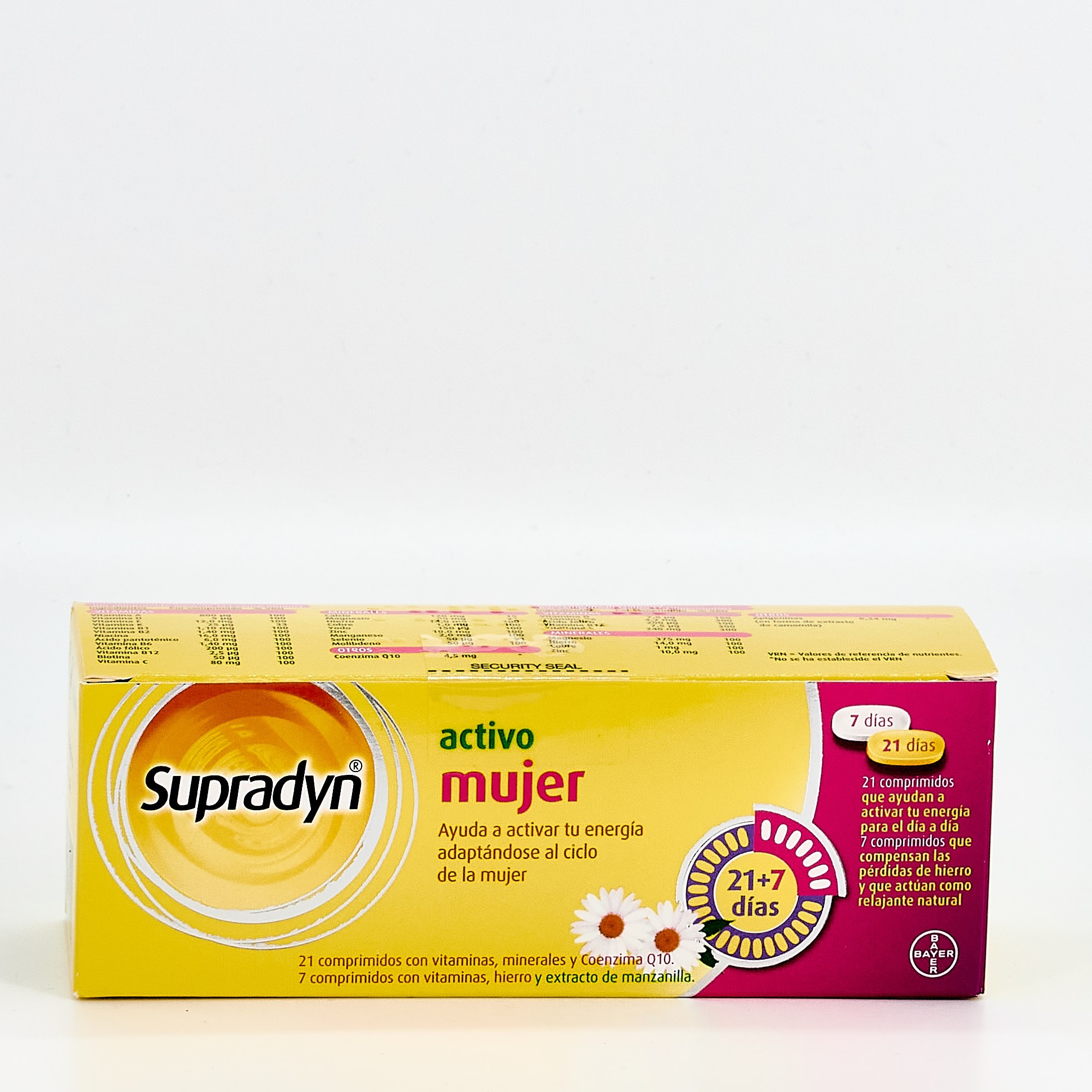 Supradyn Activo Mujer, 21+7 Comprimidos.