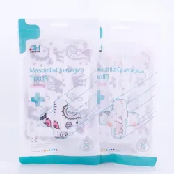 Mascarilla Quirúrgica Infantil Dibujo Blancas, 10 Uds. Mascarilla Quirúrgica Infantil Dibujo Blancas, 10 Uds.