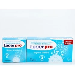 Lacer Protabs comp. limpiador prótesis dentales, 64uds.