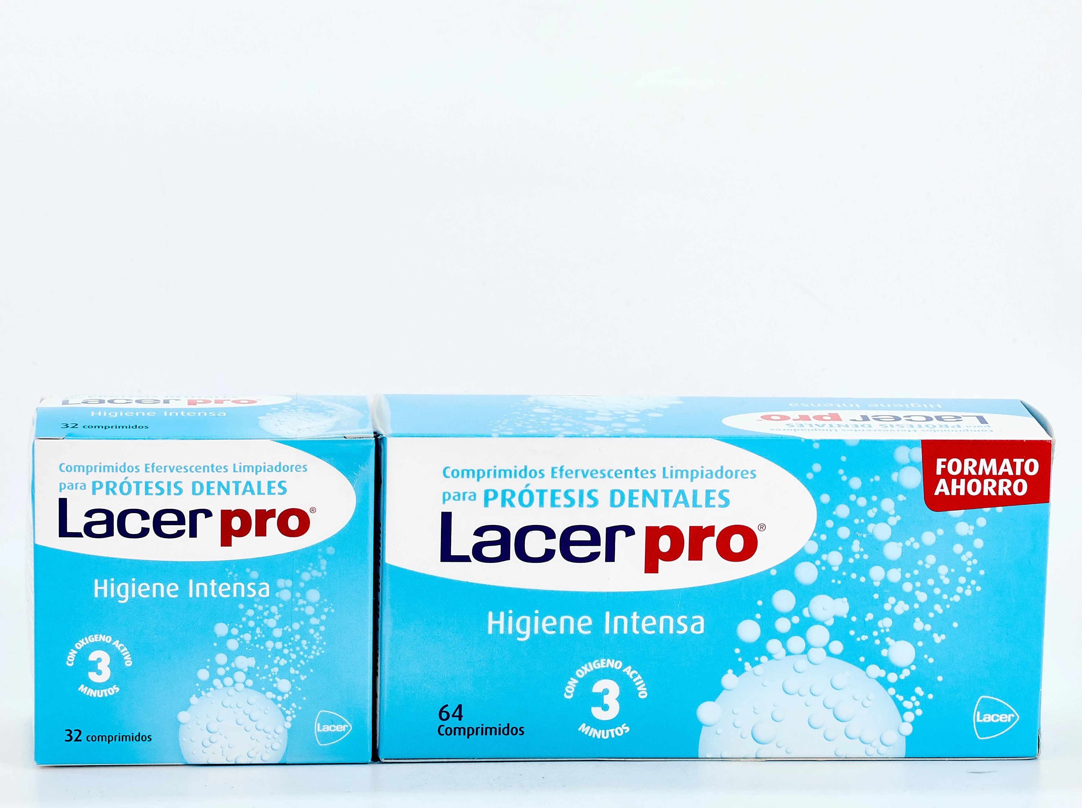 Lacer Protabs comp. limpiador prótesis dentales, 64uds.