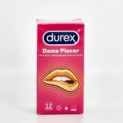 Durex Dame Placer Pleasure Max, 12 Preservativos.