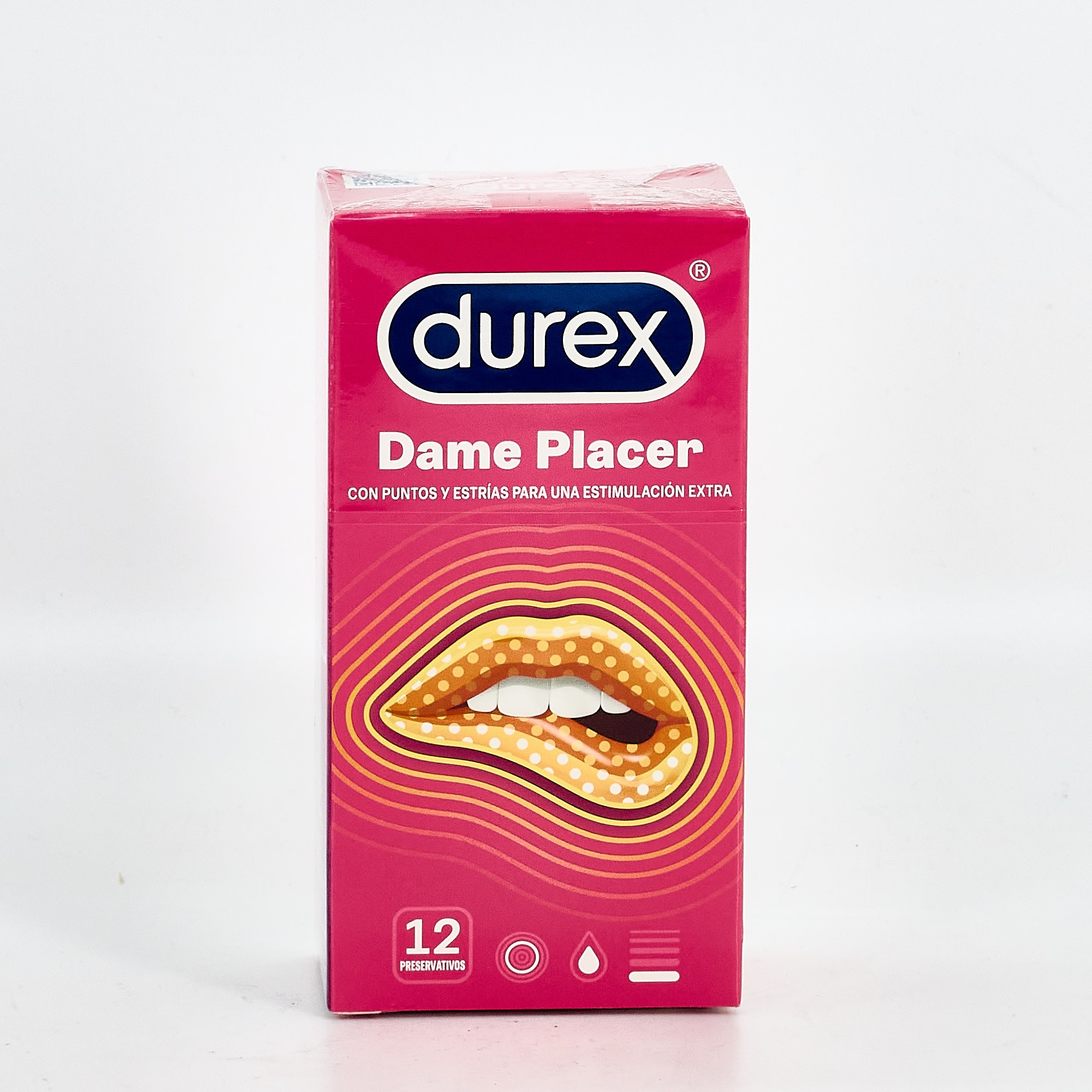 Durex Dame Placer Pleasure Max, 12 Preservativos.