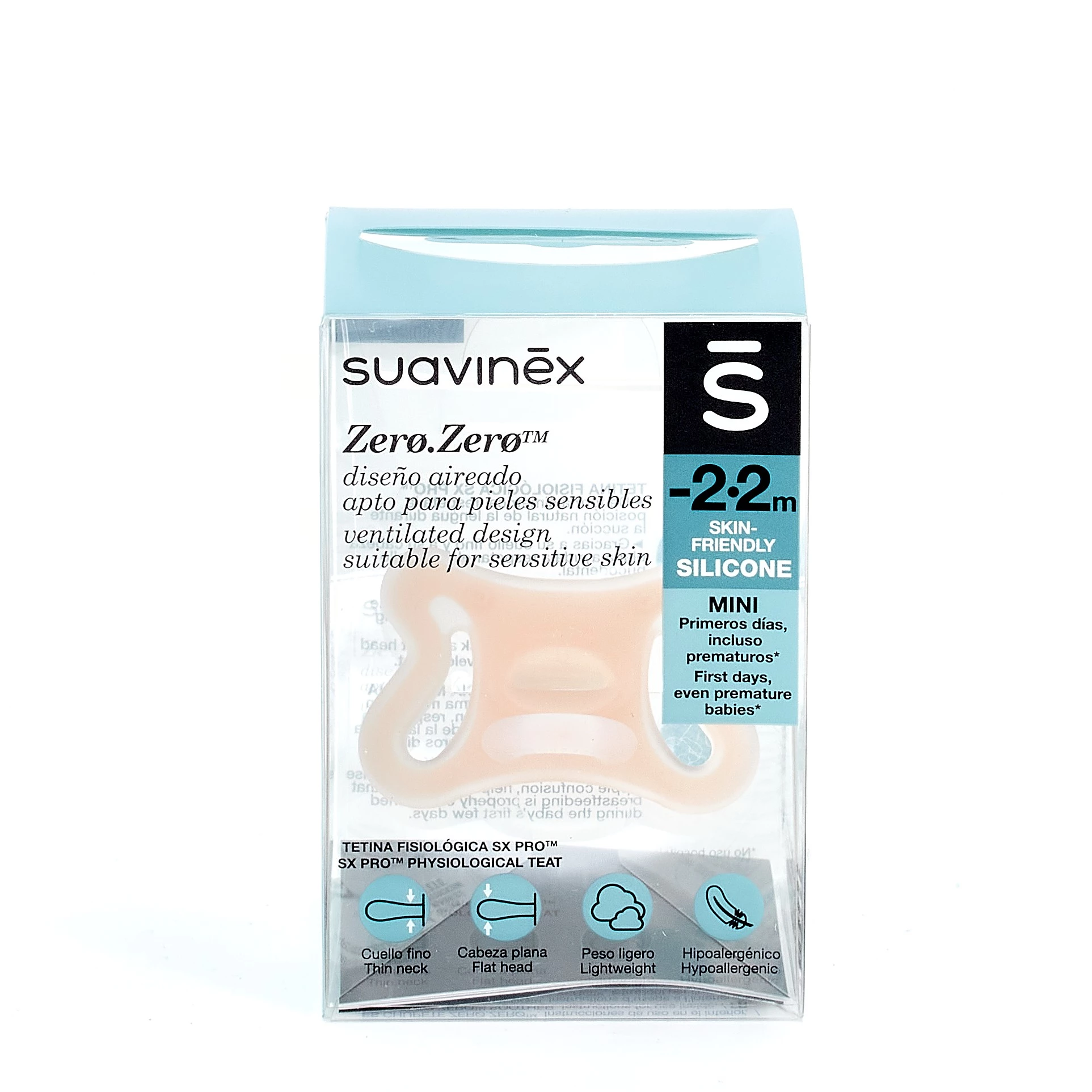 SUAVINEX SX PRO ZERO-ZERO -2 - 2 MESES 1 CHUPETE