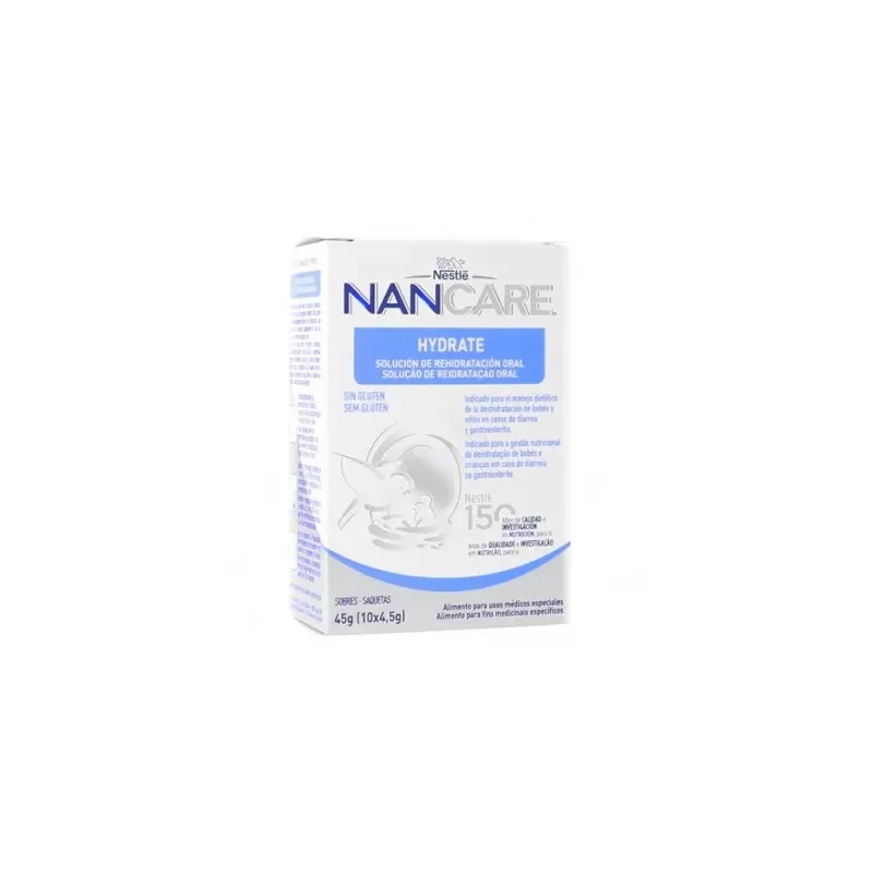Nestlé NanCare Hydrate suero, 10 sobres Nestlé NanCare Hydrate suero, 10 sobres