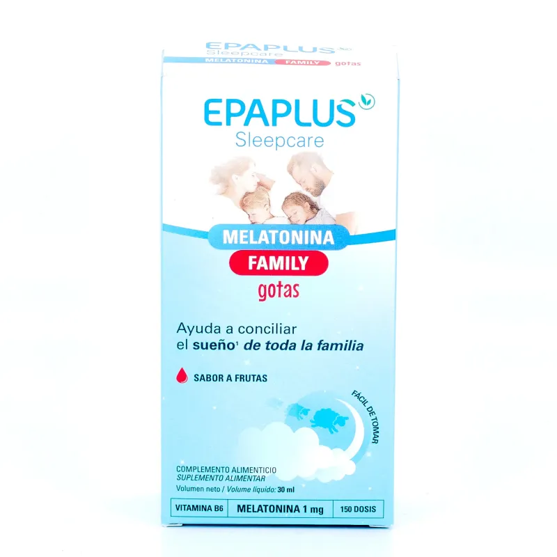 EPAPLUS SLEEPCARE MELATONINA FAMILY GOTAS 1 BOTE 30 ML SABOR A FRUTAS EPAPLUS SLEEPCARE MELATONINA FAMILY GOTAS 1 BOTE 30 ML SABOR A FRUTAS