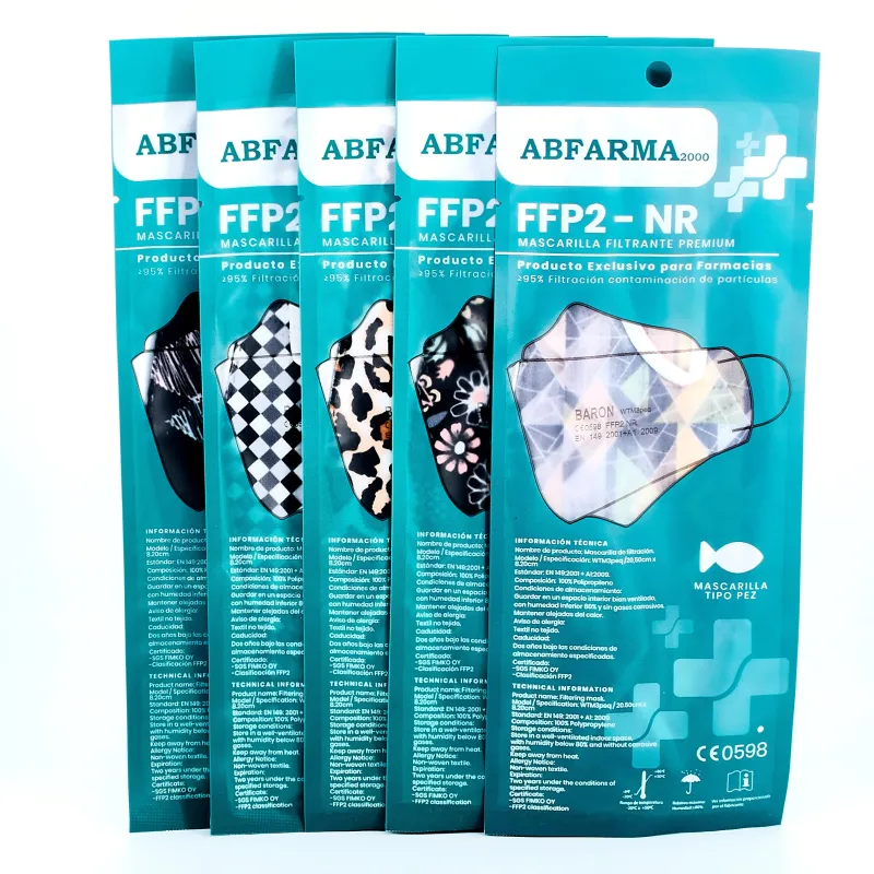 MASCARILLA FFP2 PEZ ESTAMPADO MASCARILLA FFP2 PEZ ESTAMPADO