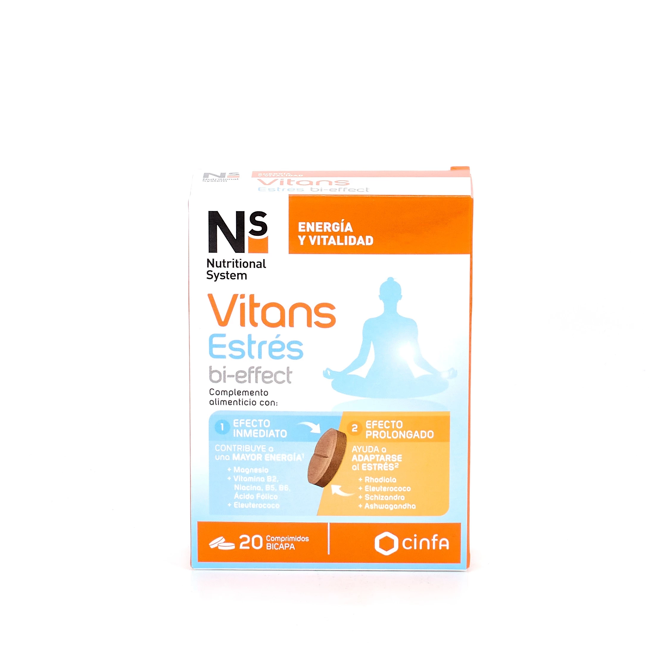 NS Vitans estrés bi-effect, 20 comprimidos