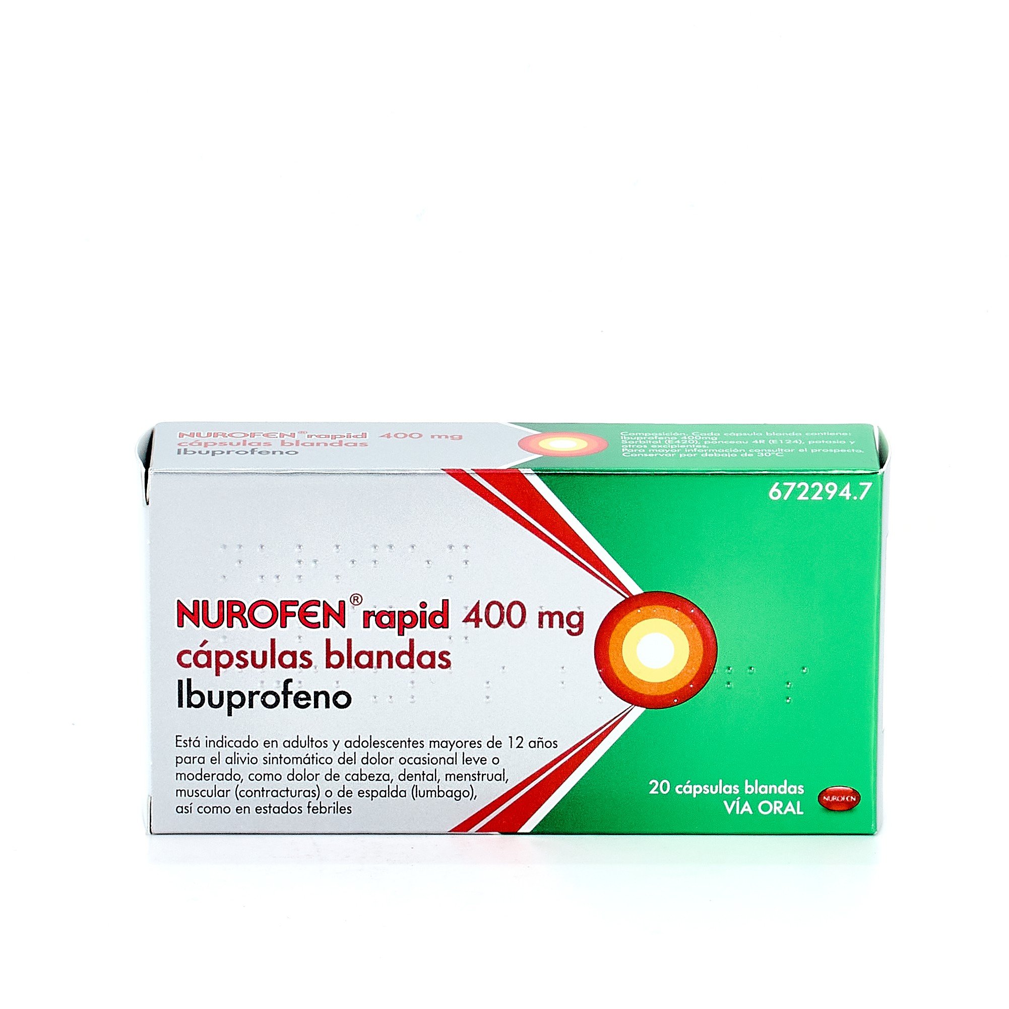 NUROFEN RAPID 400 mg 20 CAPSULAS BLANDAS